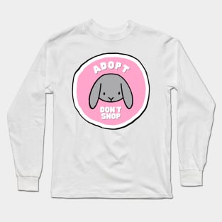 Adopt, don't shop! Gray lop bunny Long Sleeve T-Shirt